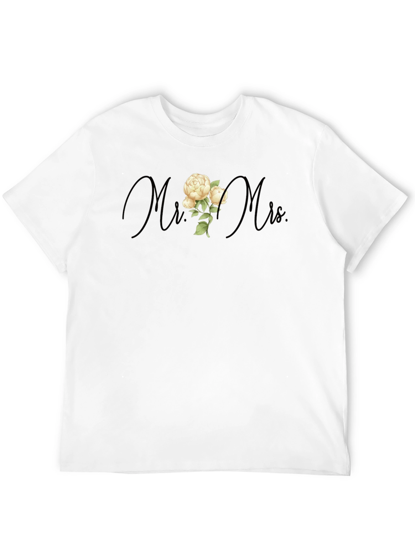 Mr. and Mrs. Floral Graphic T-Shirt