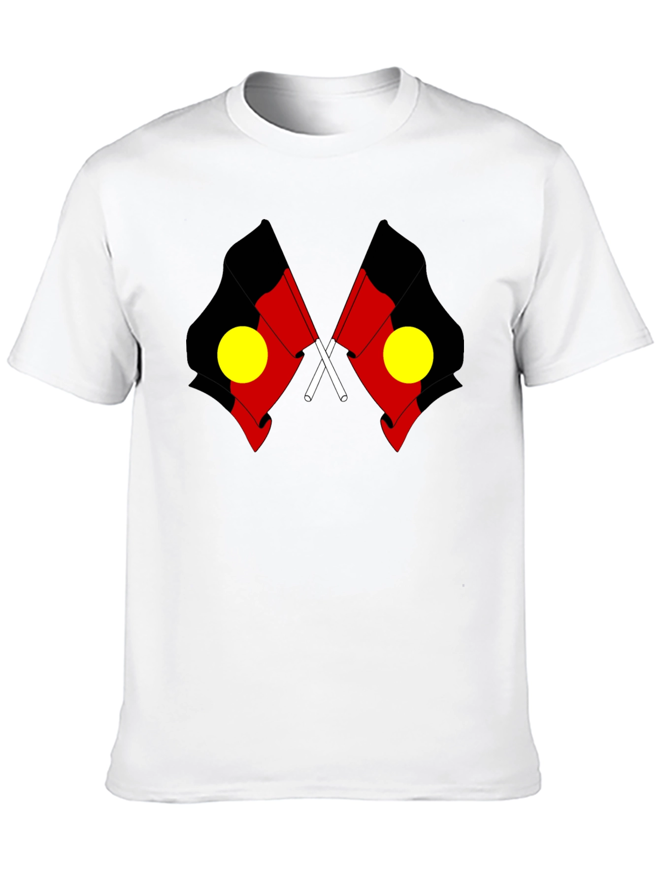 Aboriginal Flag Black T-Shirt