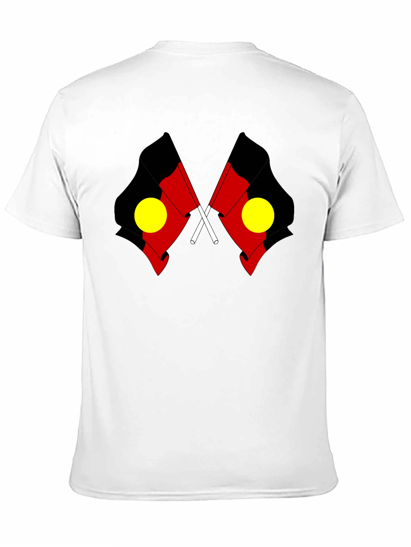 Aboriginal Flag Black T-Shirt
