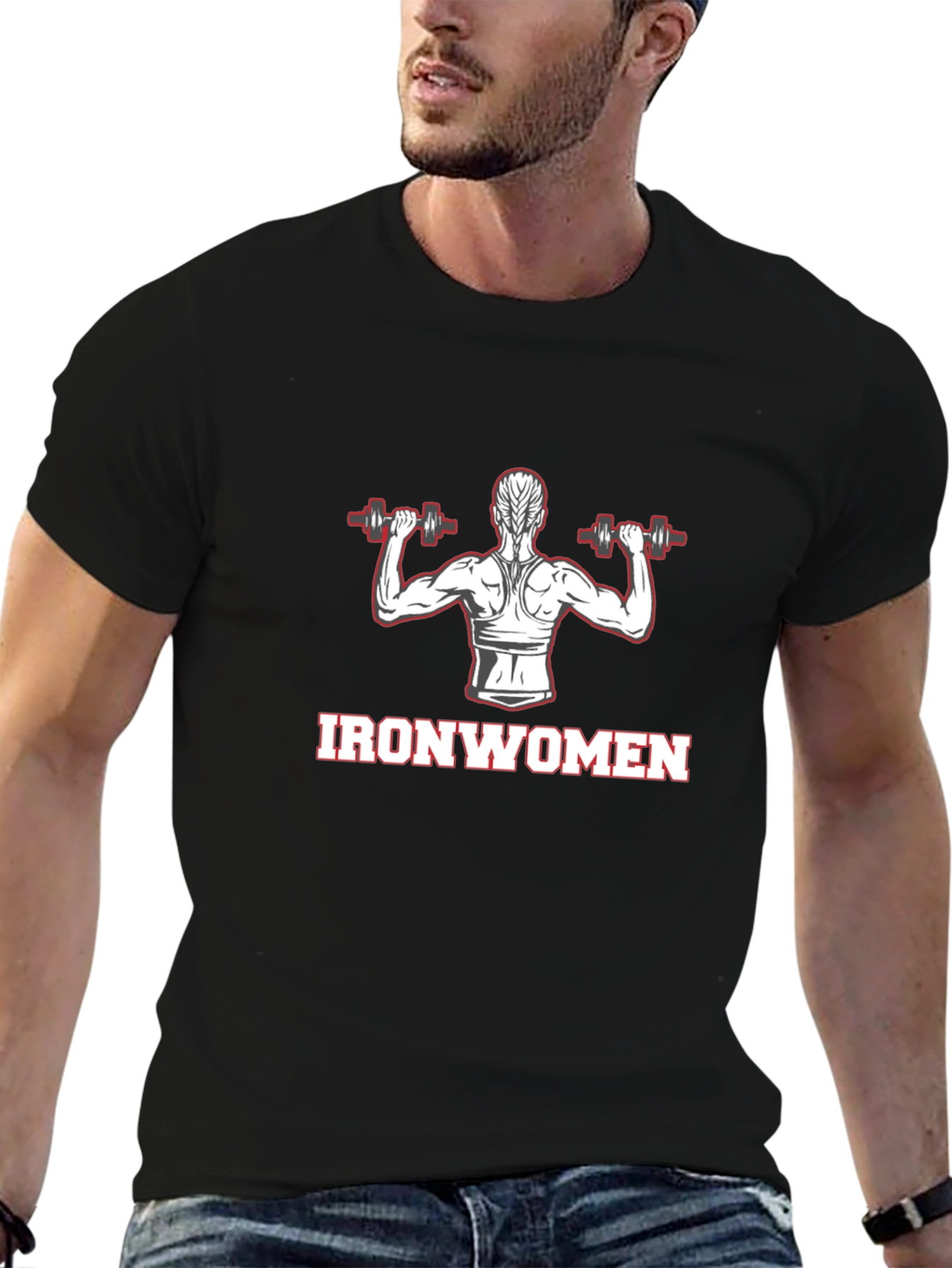 Ironwomen Graphic T-Shirt - Black Cotton Tee
