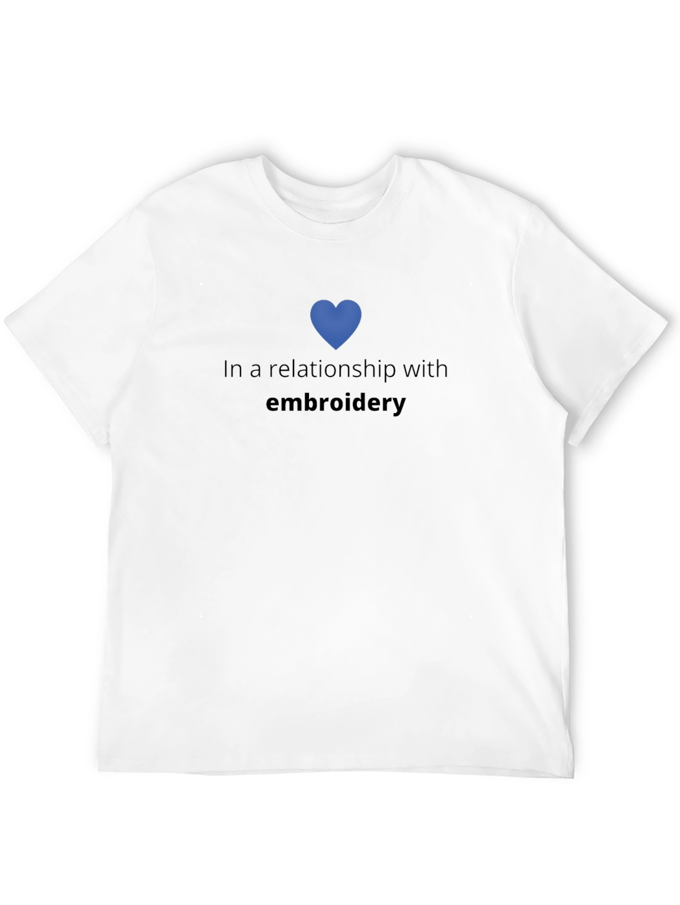 Relationship With Embroidery Black T-Shirt