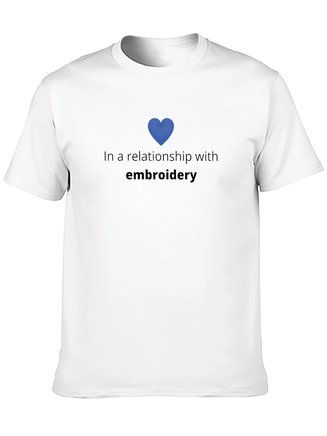 Relationship With Embroidery Black T-Shirt
