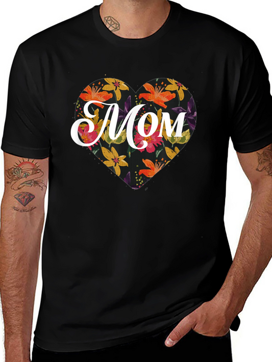 Floral Heart Mom T-Shirt - Perfect Mothers Day Gift