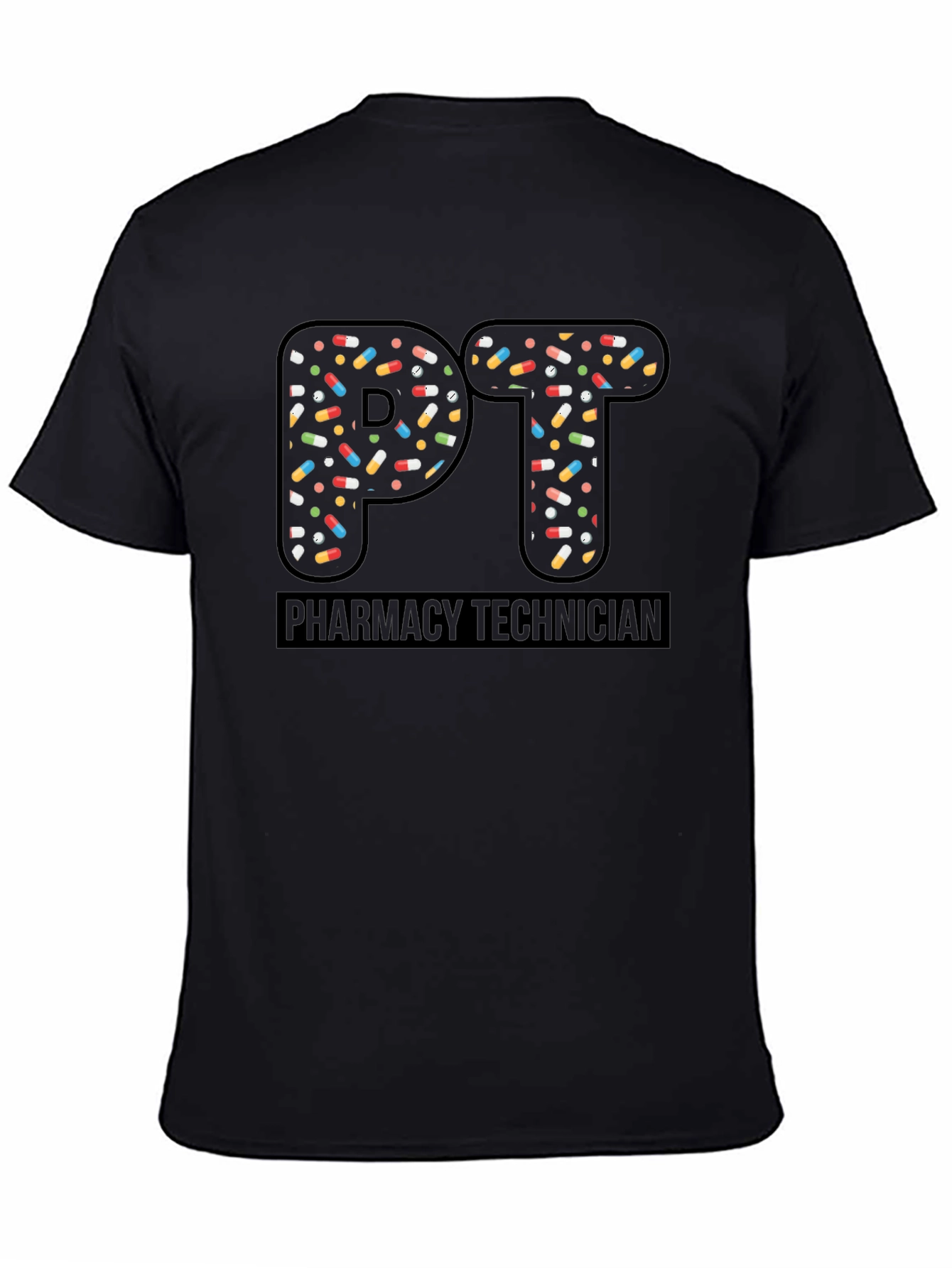 Pharmacy Technician PT Pill Design T-Shirt