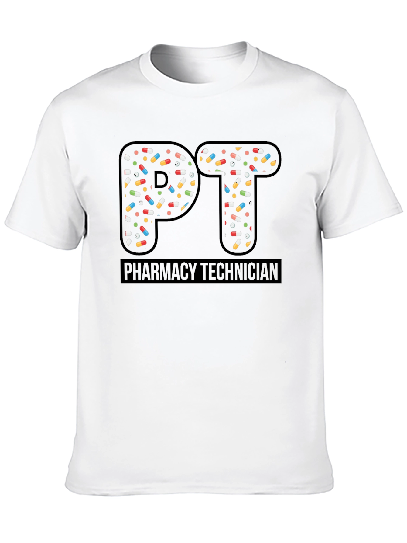 Pharmacy Technician PT Pill Design T-Shirt
