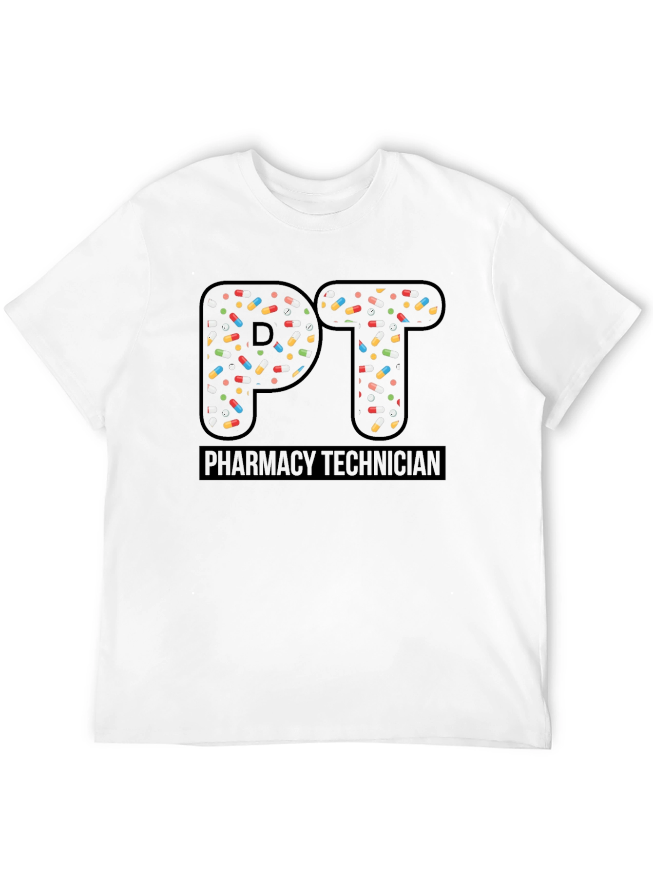 Pharmacy Technician PT Pill Design T-Shirt