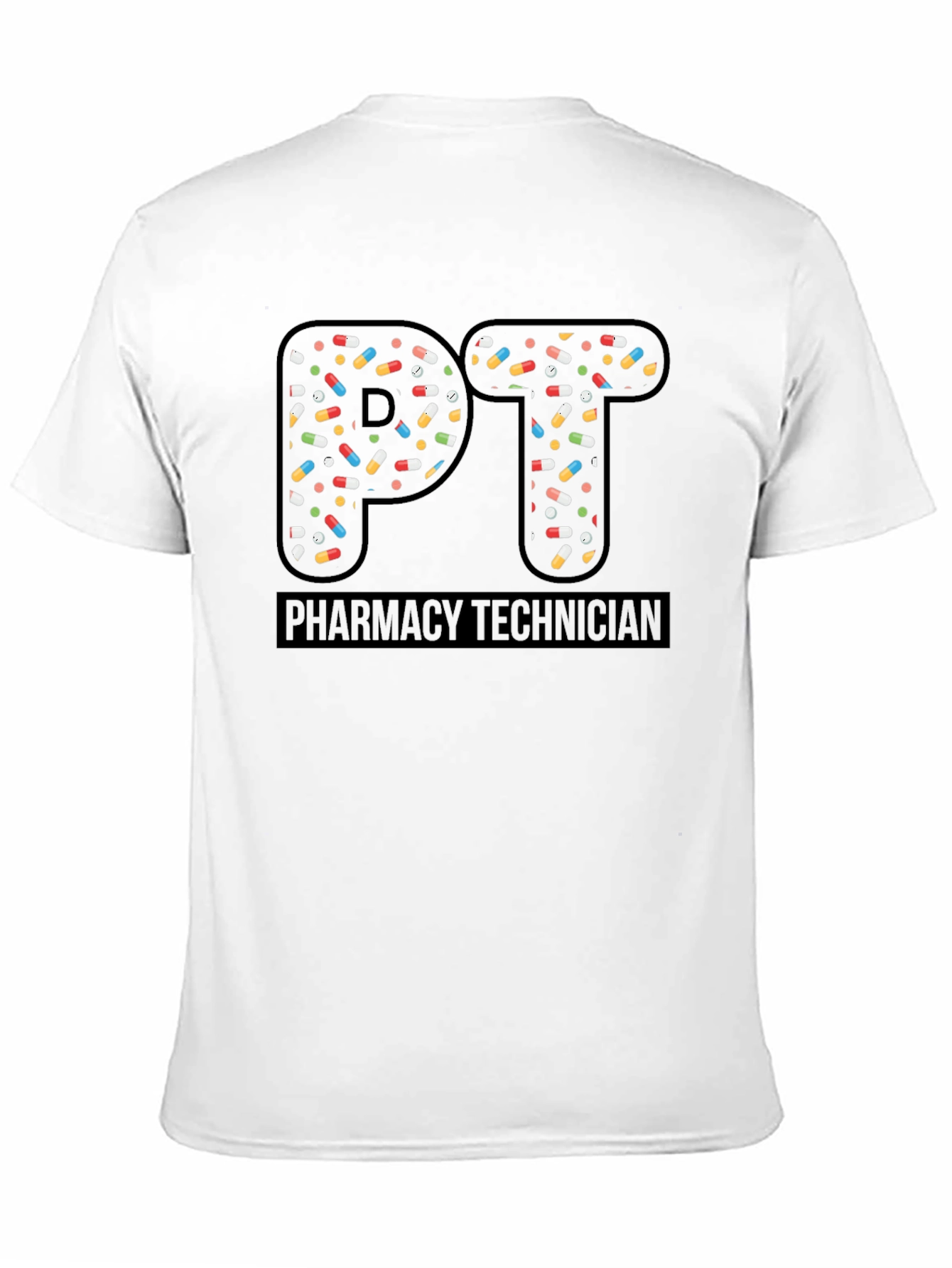Pharmacy Technician PT Pill Design T-Shirt