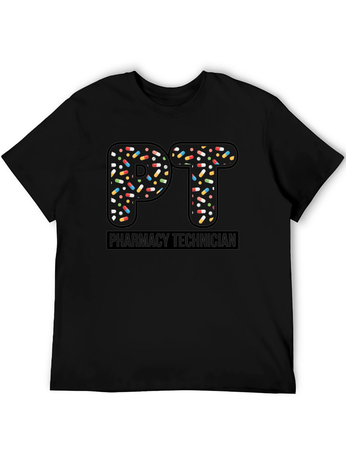 Pharmacy Technician PT Pill Design T-Shirt
