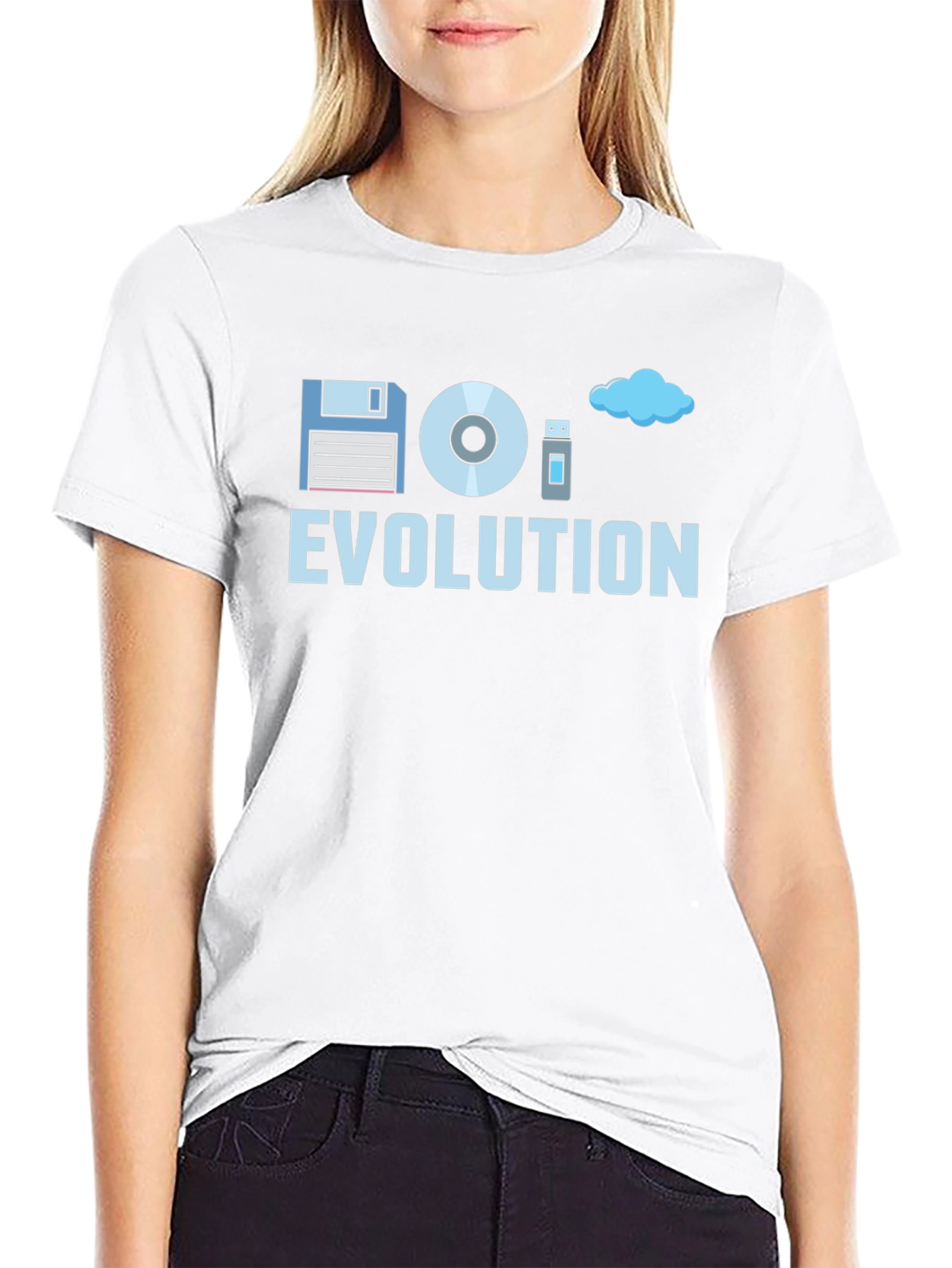 Evolution of Storage Black T-Shirt