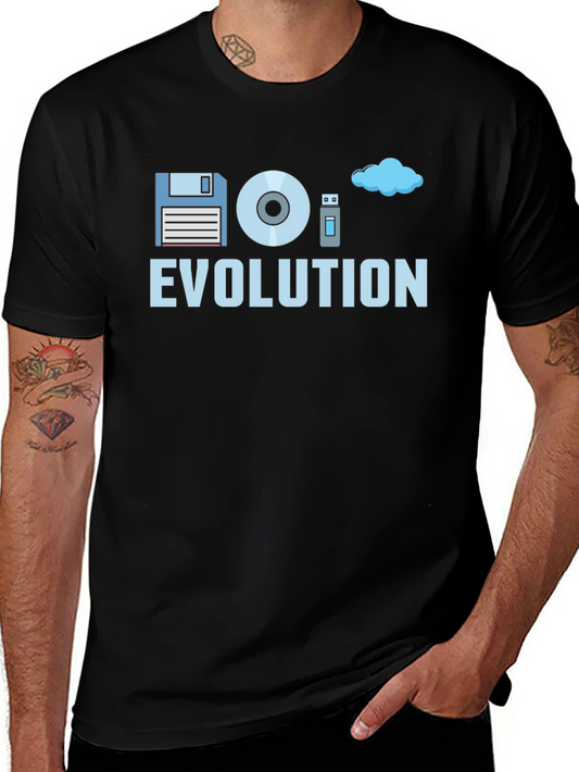 Evolution of Storage Black T-Shirt