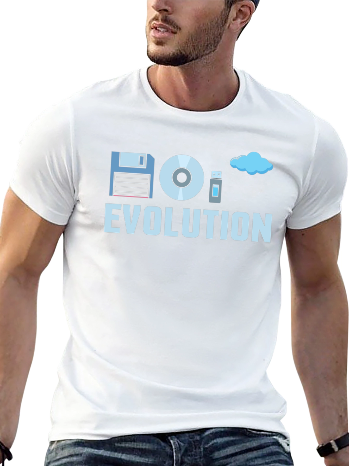 Evolution of Storage Black T-Shirt