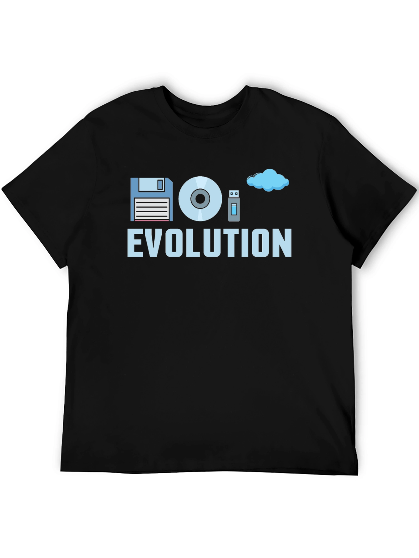 Evolution of Storage Black T-Shirt