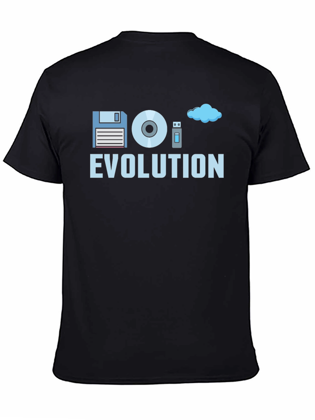 Evolution of Storage Black T-Shirt