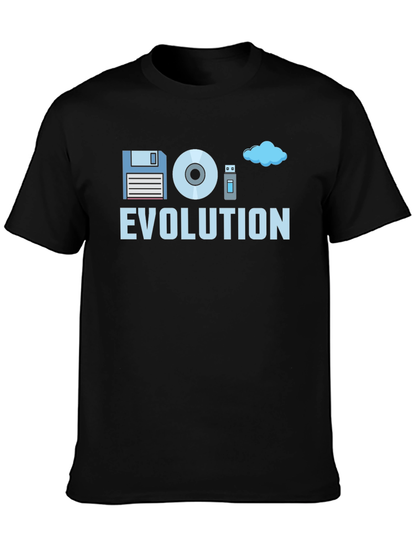 Evolution of Storage Black T-Shirt