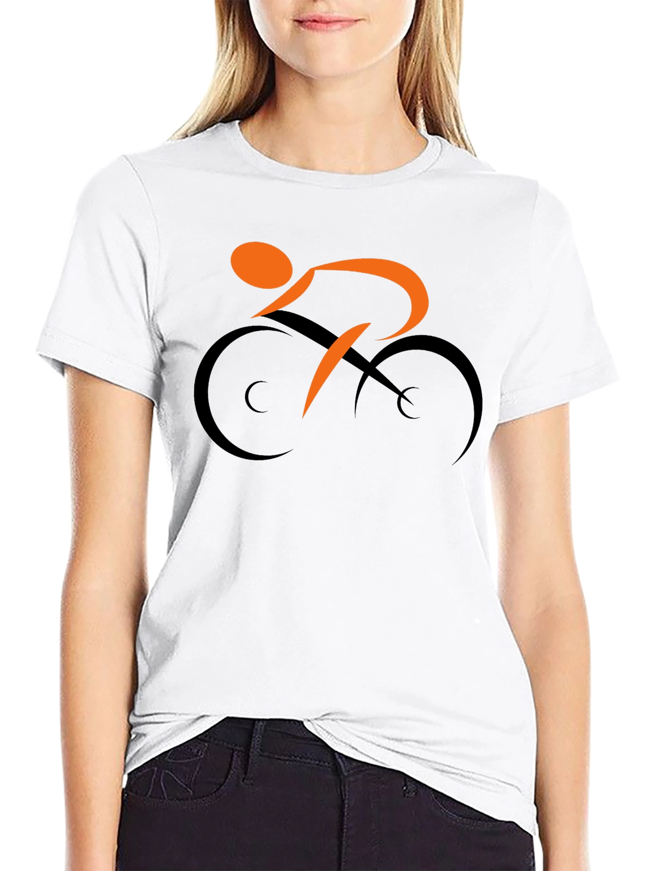 Cycling Silhouette T-Shirt - Black
