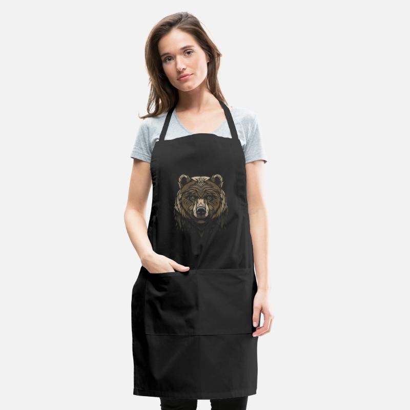 Tribal Bear Head Illustration