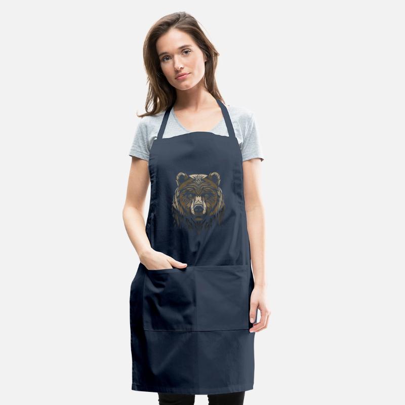 Tribal Bear Head Illustration