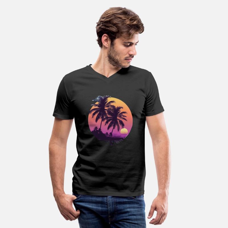 Tropical Sunset Palm Tree Silhouette