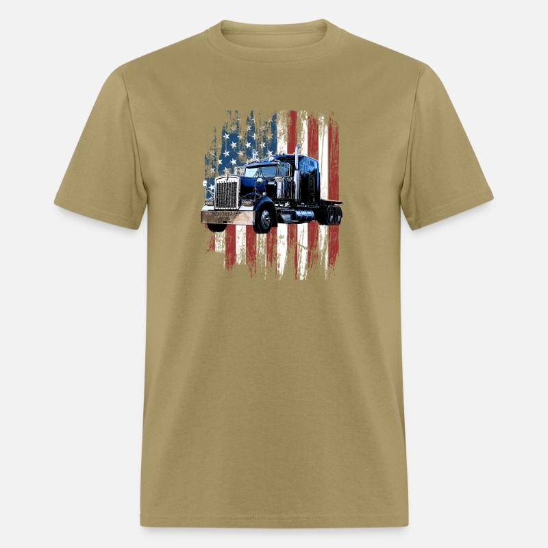 Trucker American Flag Truck Driver Truck Driver