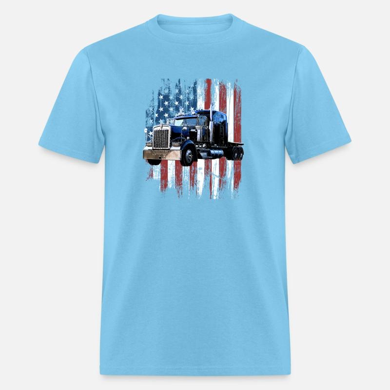 Trucker American Flag Truck Driver Truck Driver