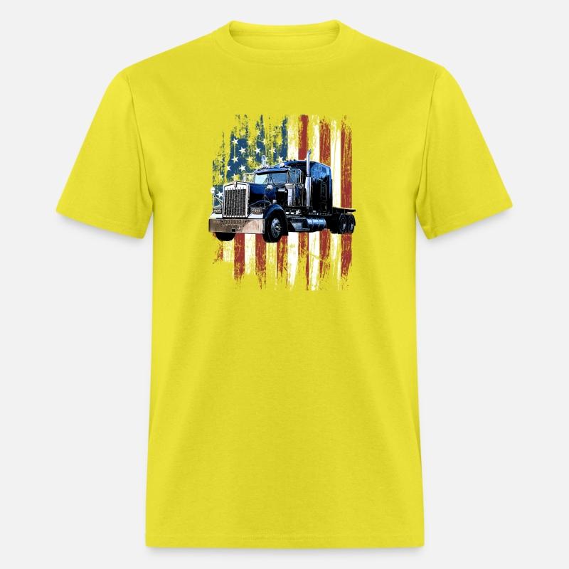 Trucker American Flag Truck Driver Truck Driver