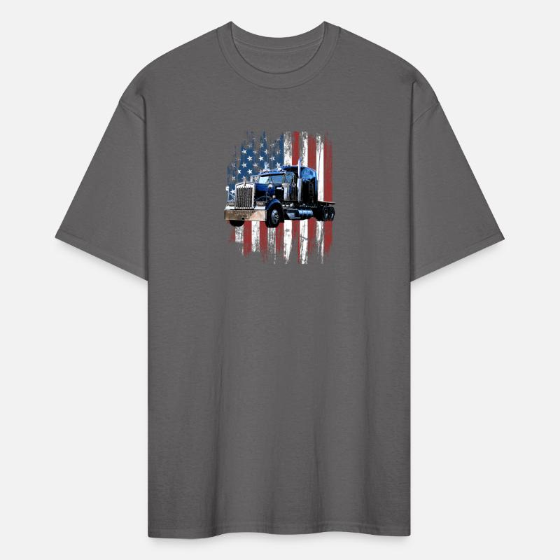 Trucker American Flag Truck Driver Truck Driver
