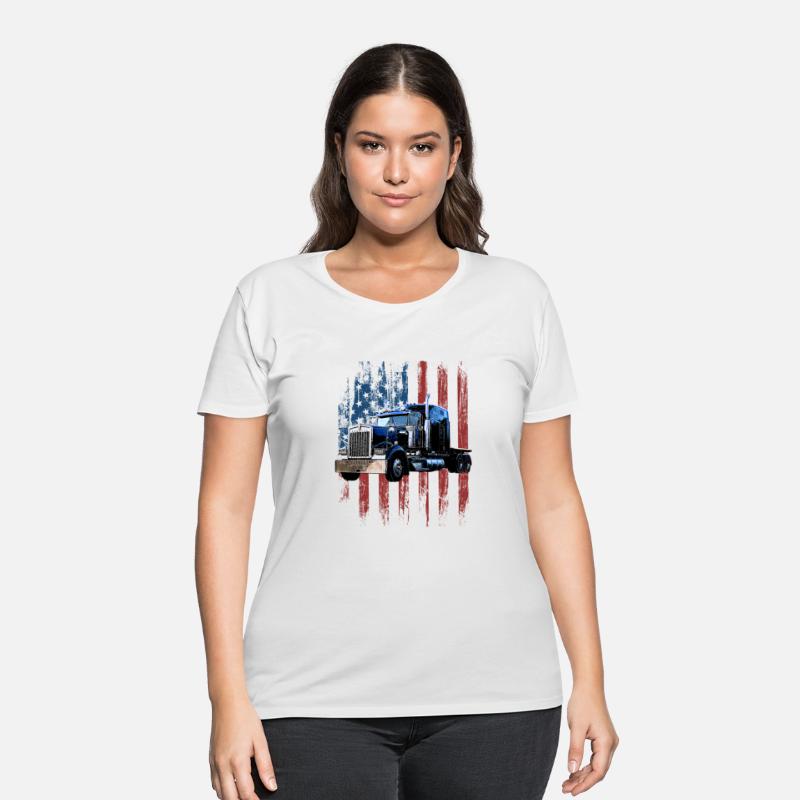 Trucker American Flag Truck Driver Truck Driver