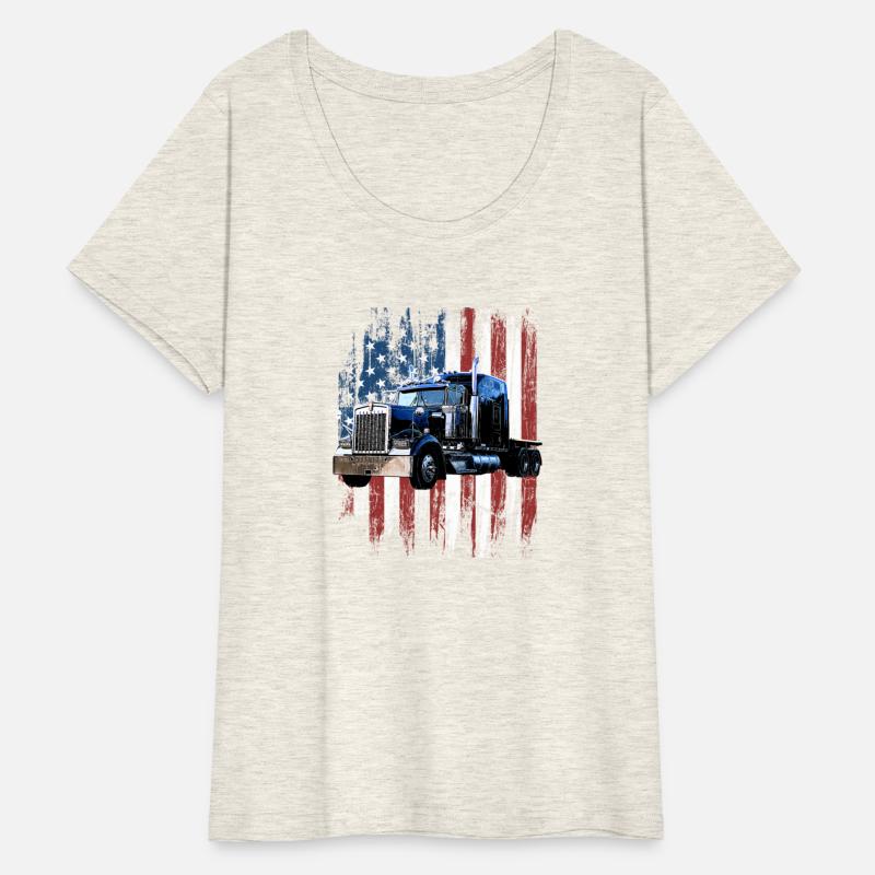 Trucker American Flag Truck Driver Truck Driver