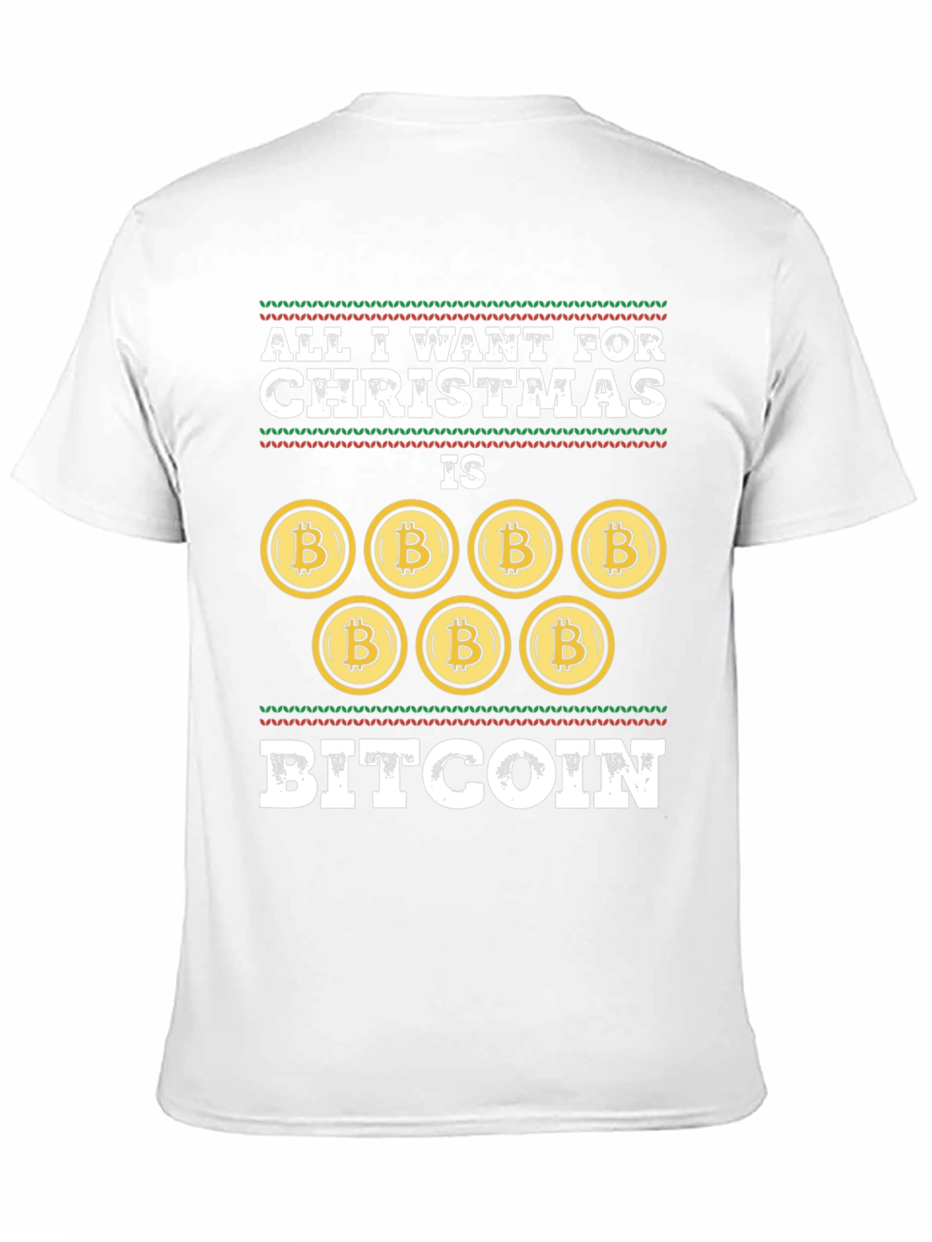 Bitcoin Christmas Graphic T-Shirt