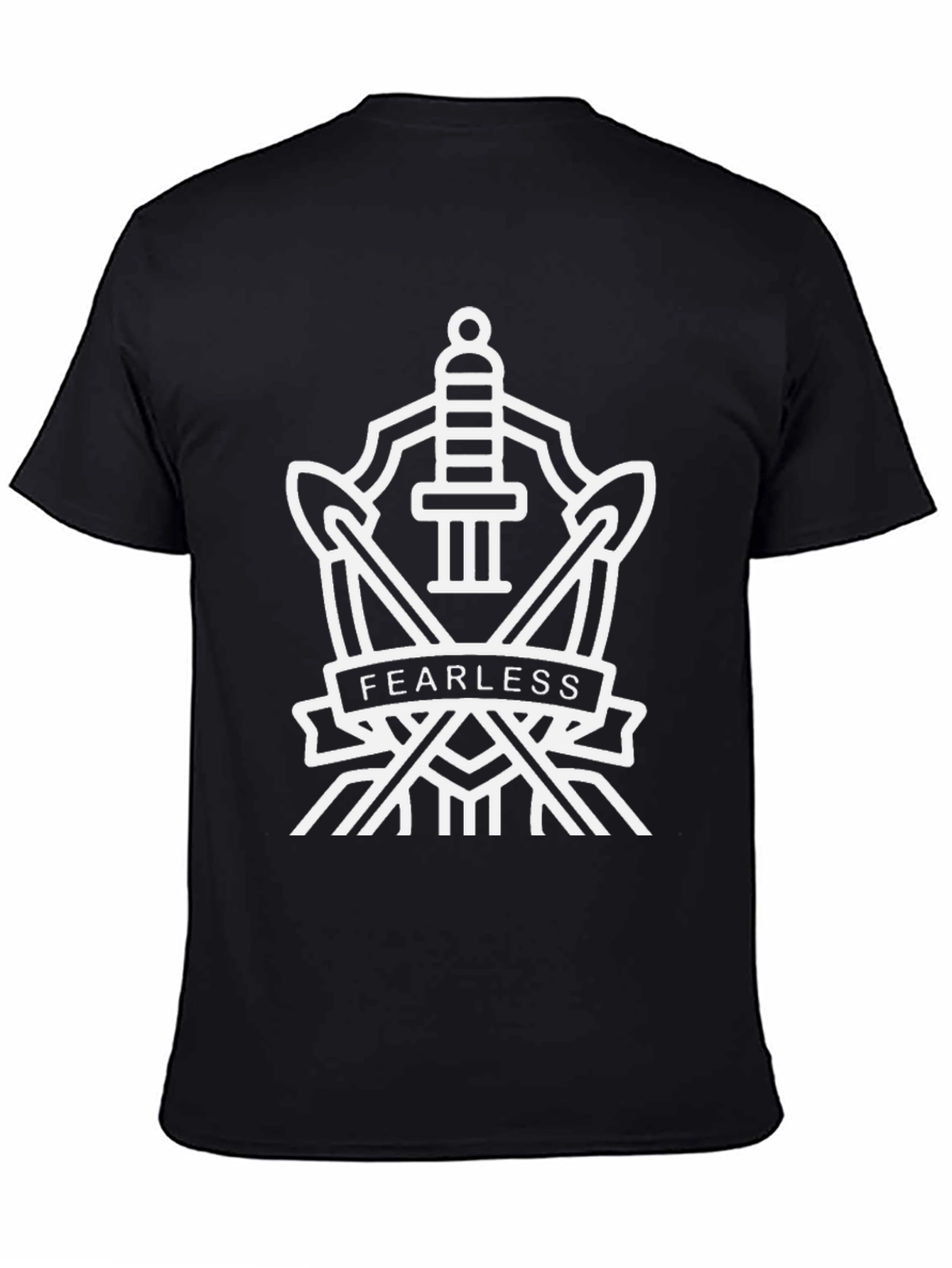 Fearless Graphic Tee - Black Crew Neck T-Shirt