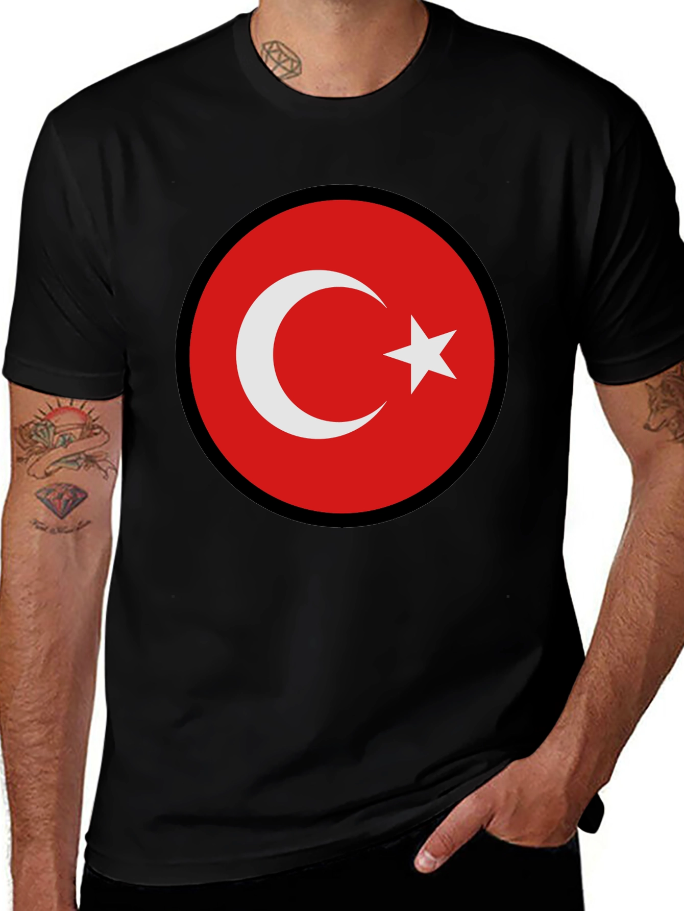 Turkey Flag T-Shirt - Patriotic Crescent Moon Star Tee