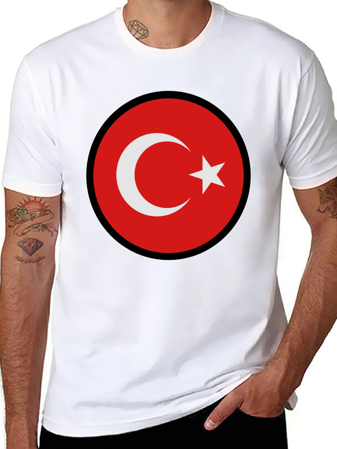 Turkey Flag T-Shirt - Patriotic Crescent Moon Star Tee