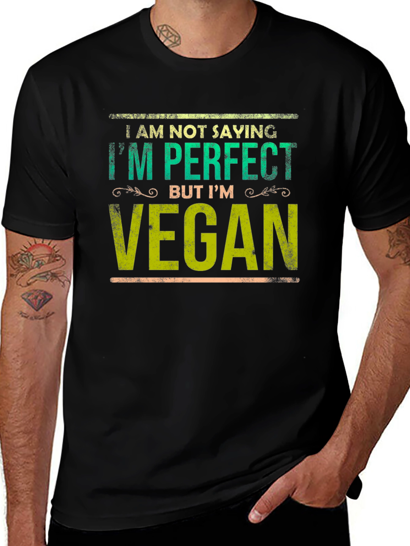 Vegan Perfection T-Shirt - Black