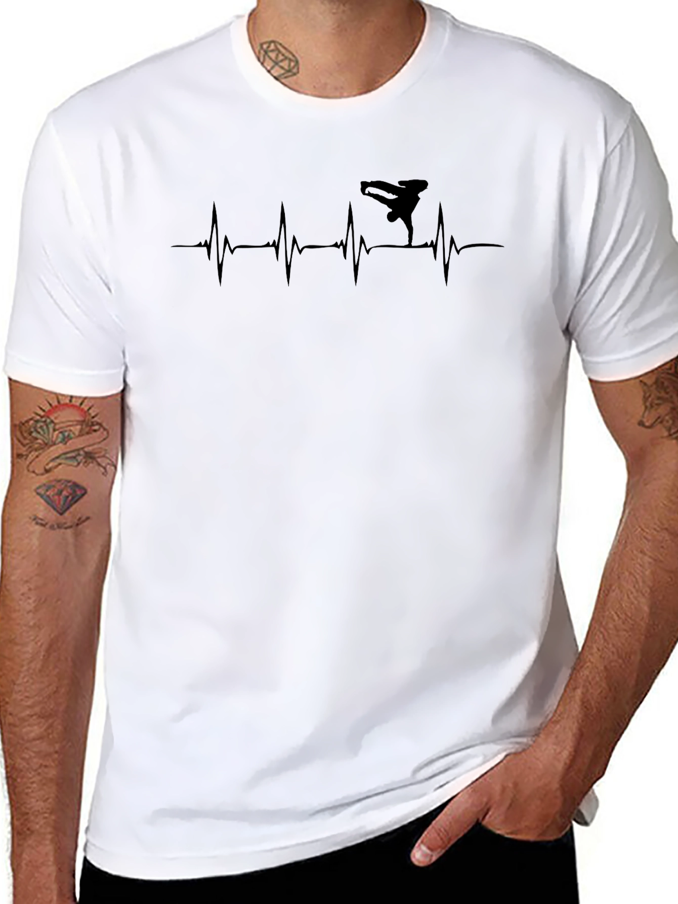 Breakdance Heartbeat Graphic Tee