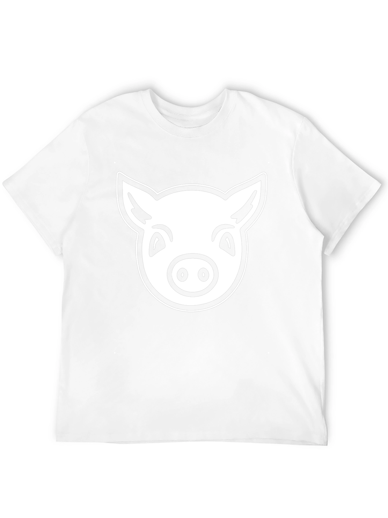 Pig Face Graphic T-Shirt - Black Cotton Tee