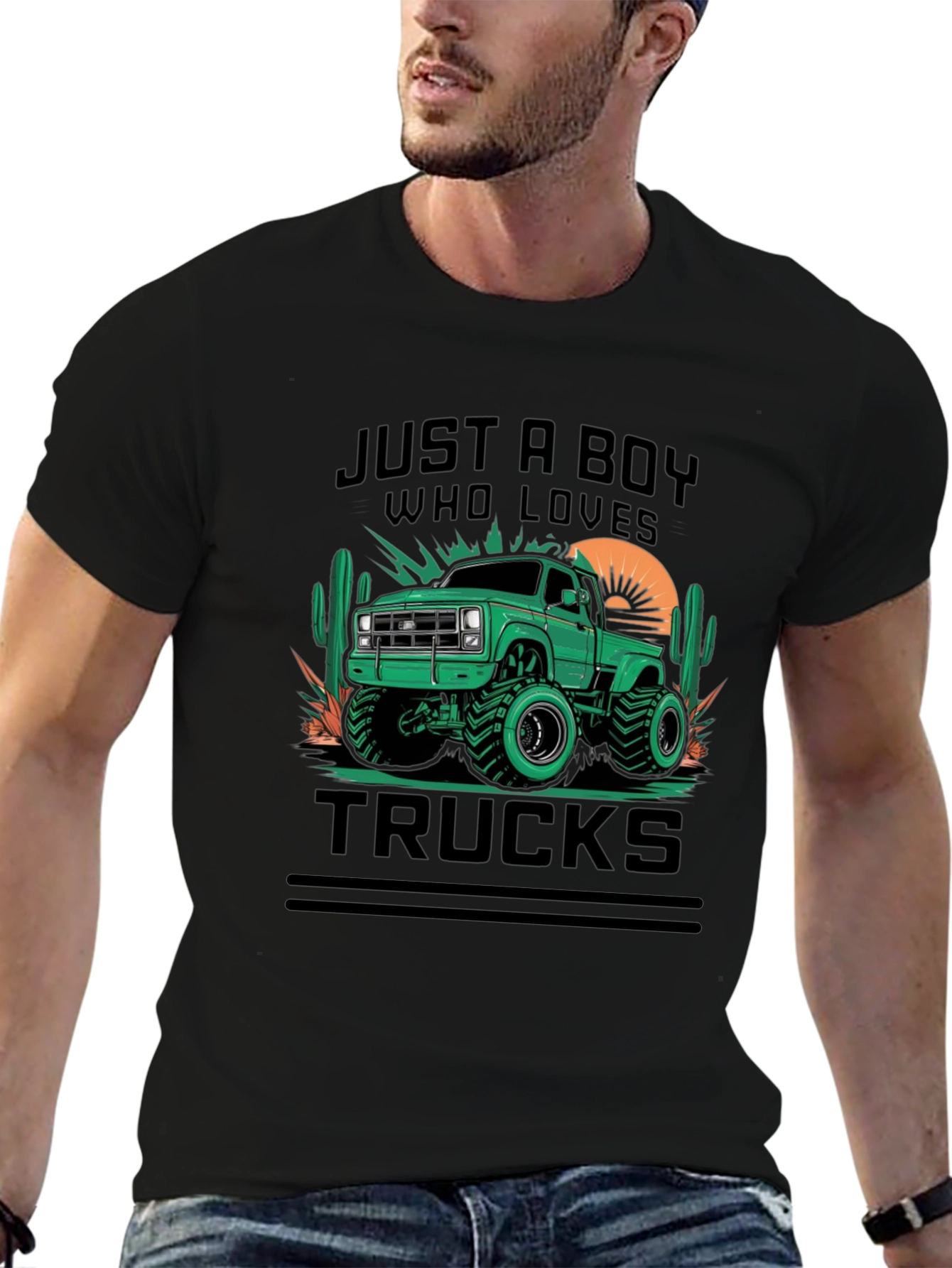 Just A Boy Who Loves Trucks T-Shirt