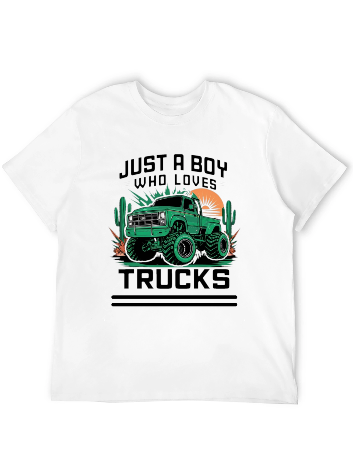 Just A Boy Who Loves Trucks T-Shirt
