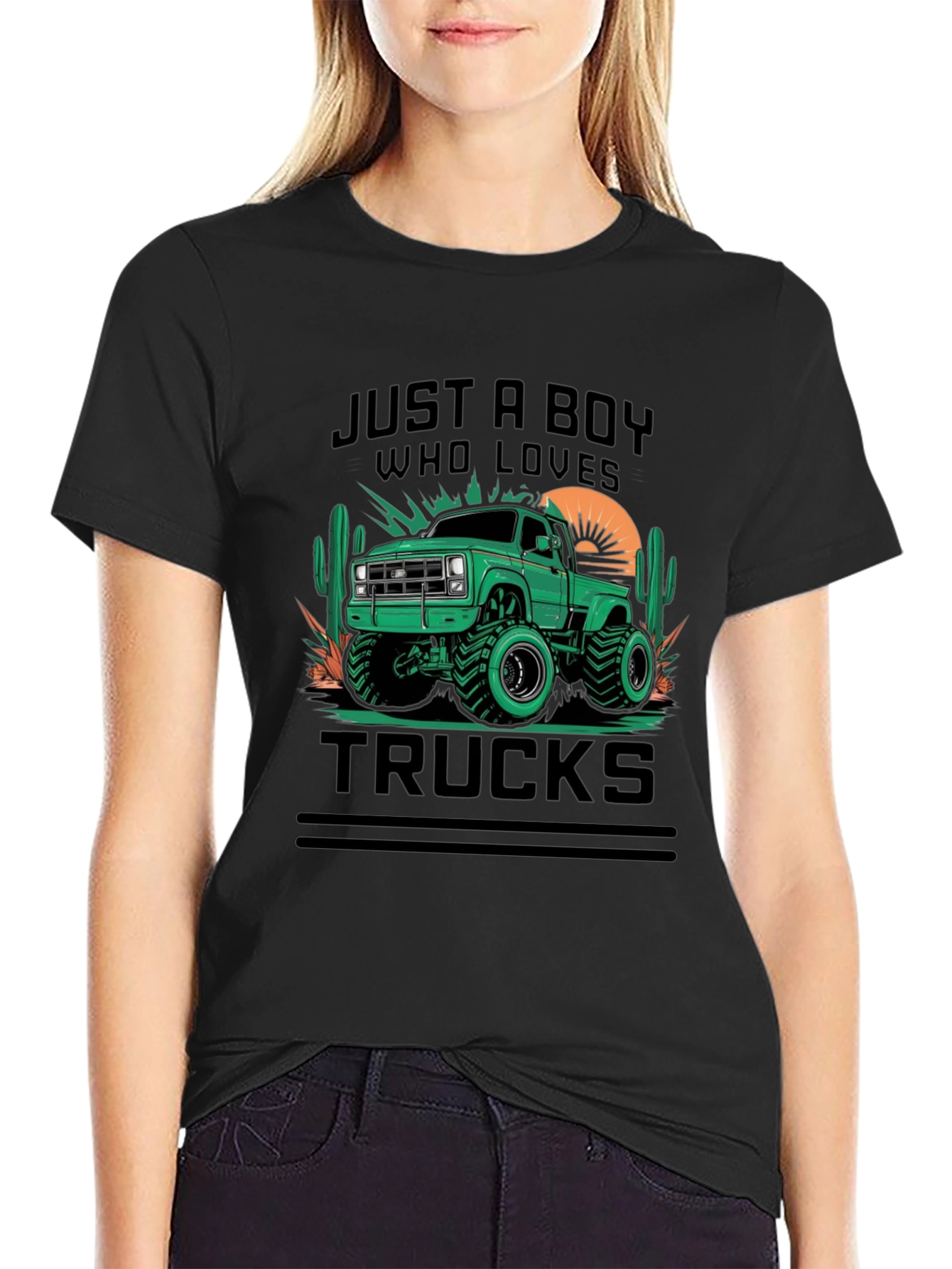 Just A Boy Who Loves Trucks T-Shirt