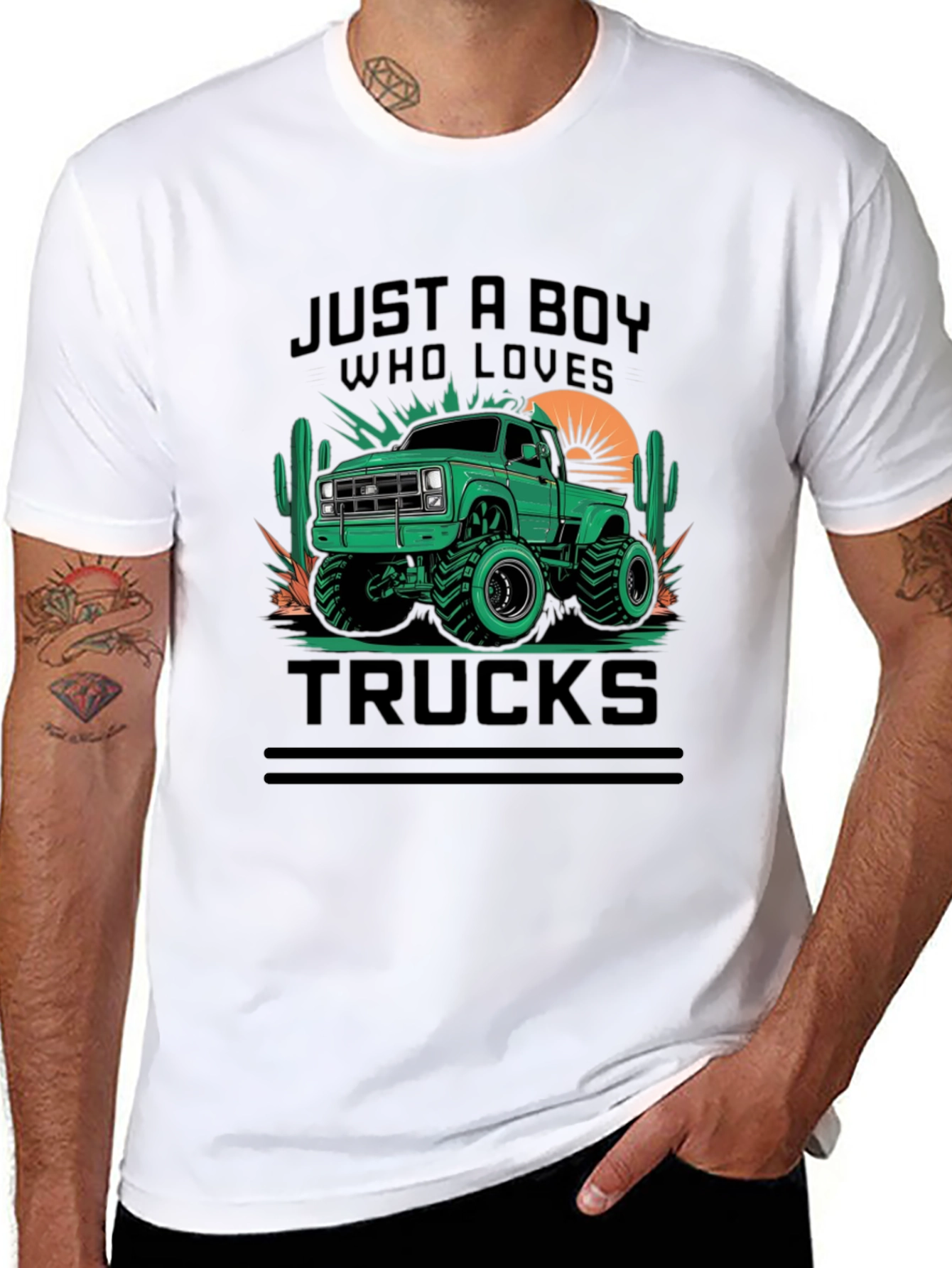 Just A Boy Who Loves Trucks T-Shirt
