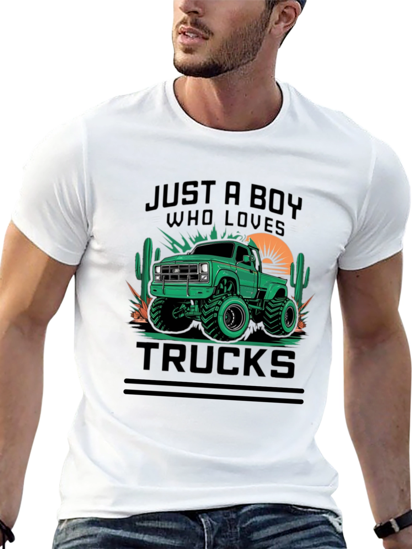 Just A Boy Who Loves Trucks T-Shirt