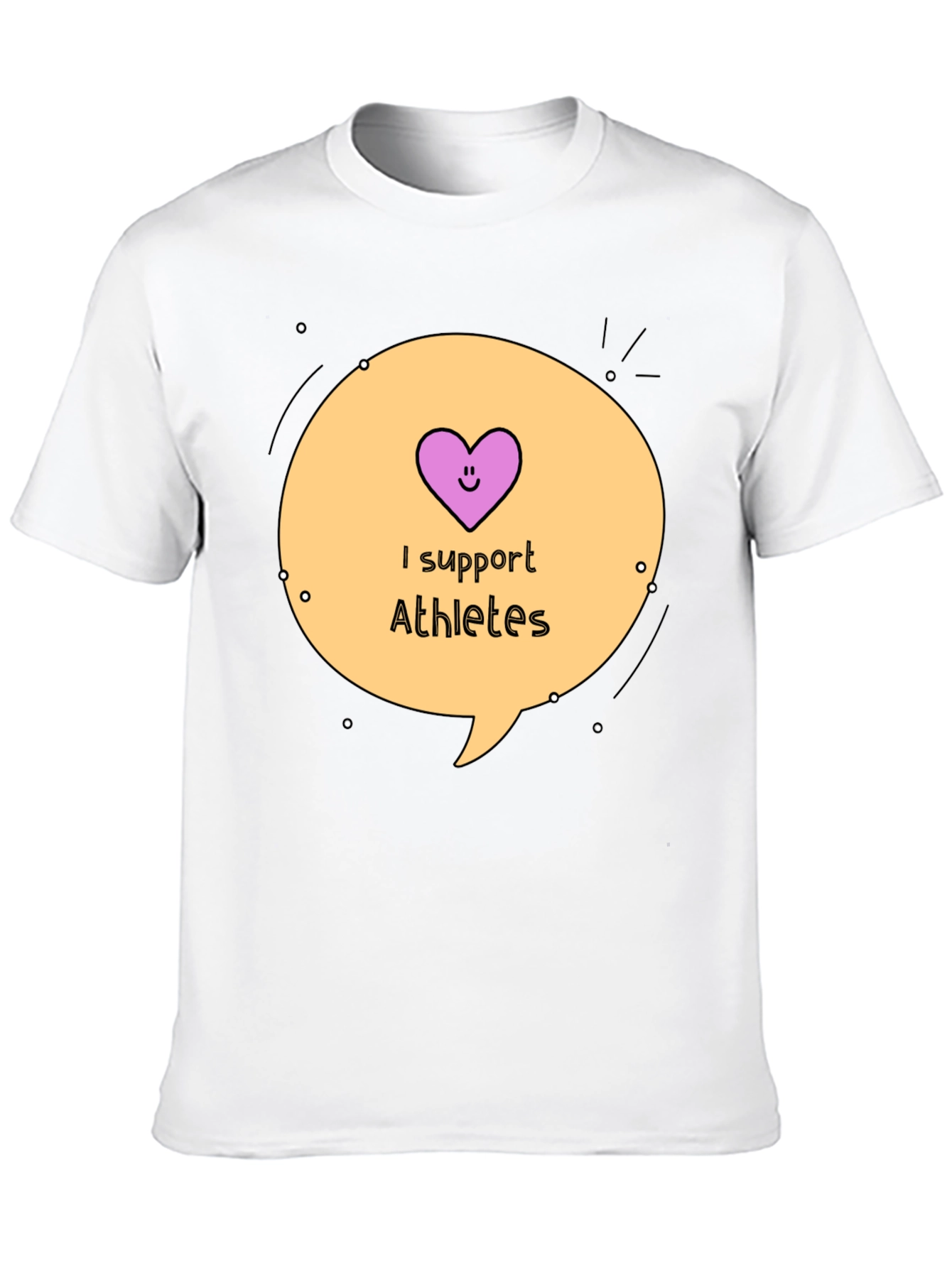 I Support Athletes Graphic Tee