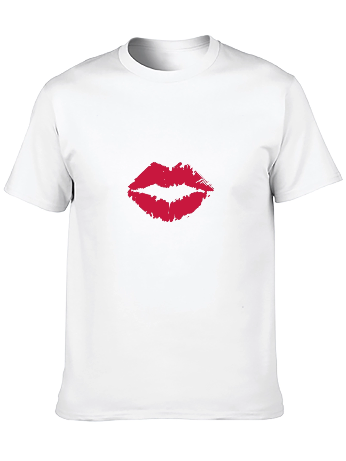 Kiss Print Black T-Shirt