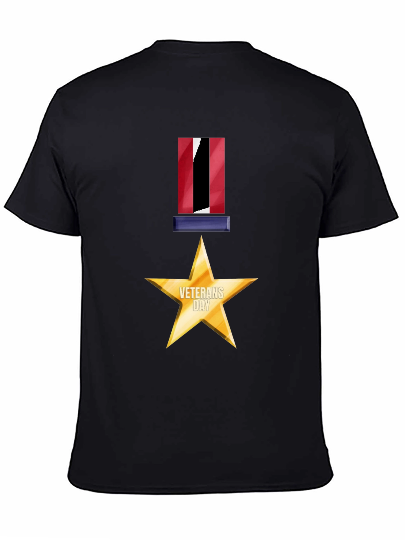 Veterans Day Star Medal Graphic Tee