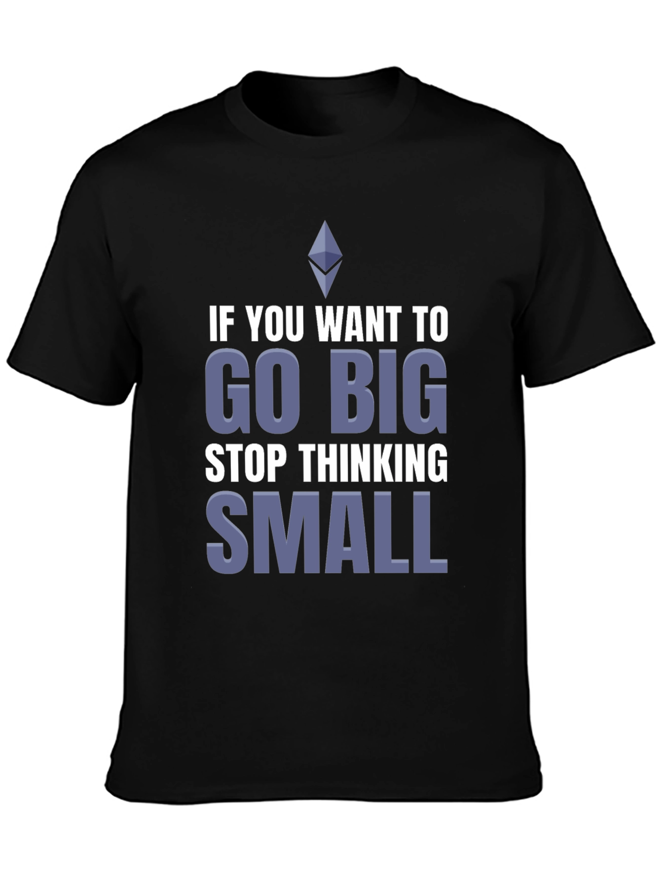 Go Big T-Shirt - Motivational Crypto Tee