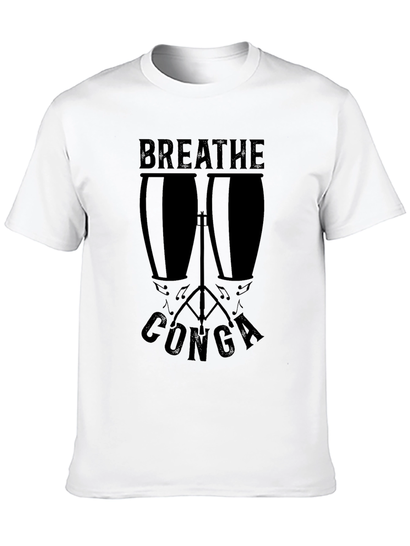 Breathe Conga Black Graphic Tee