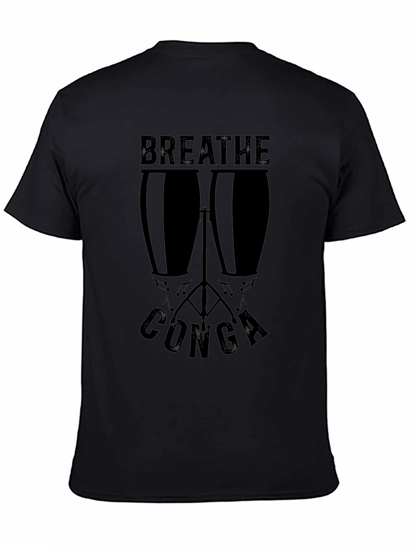 Breathe Conga Black Graphic Tee