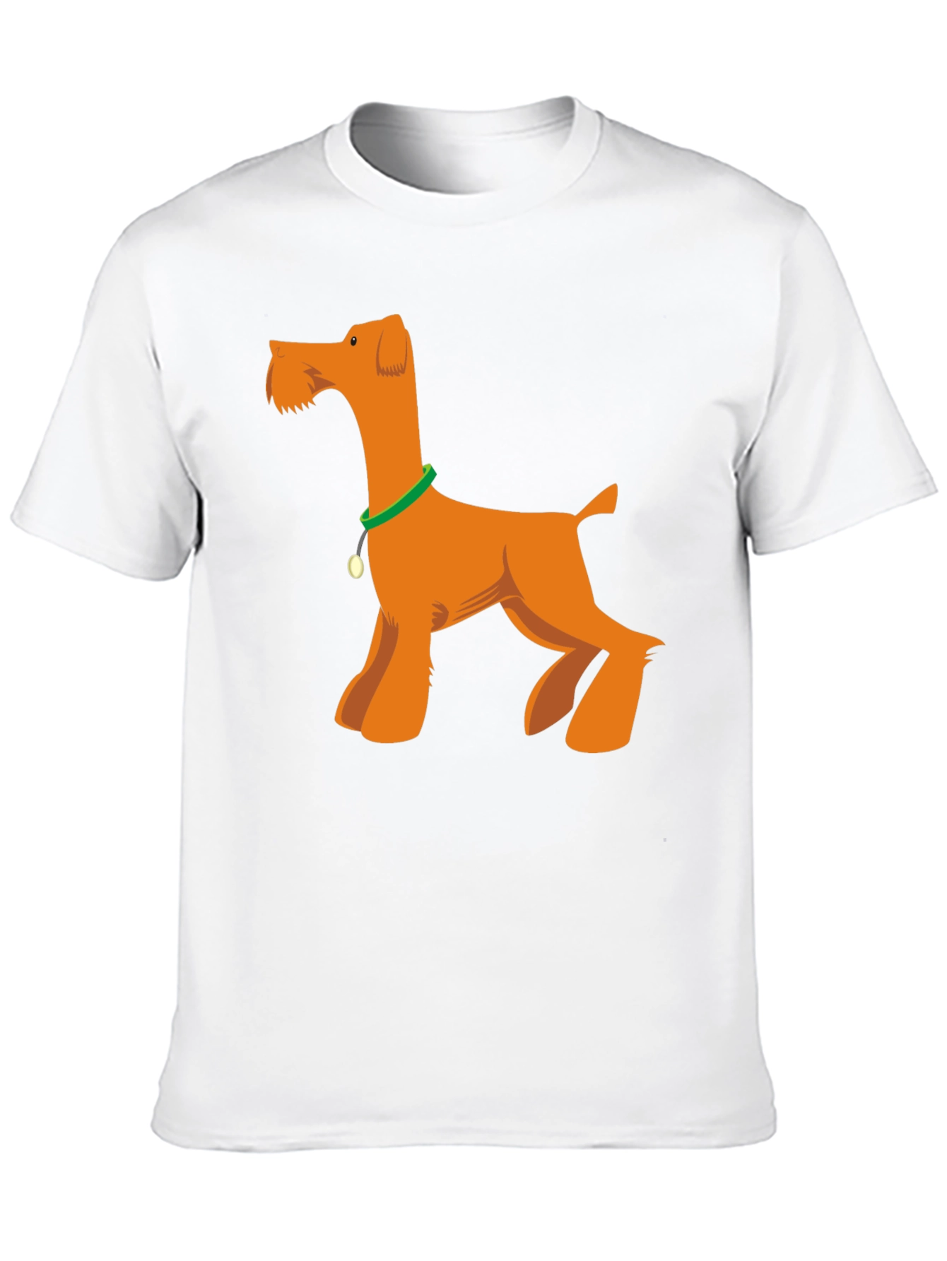 Cartoon Dog Graphic T-Shirt - Black