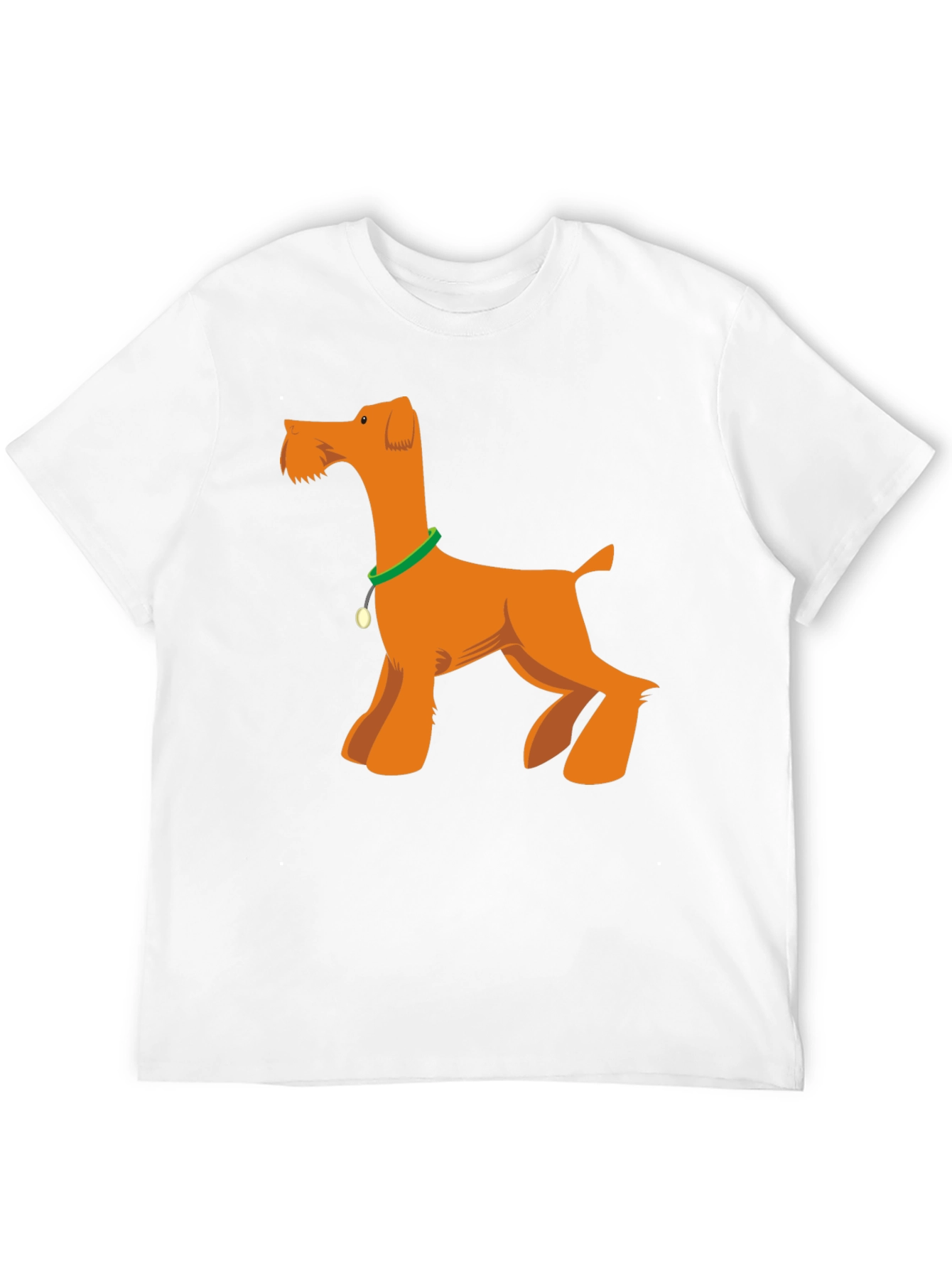 Cartoon Dog Graphic T-Shirt - Black