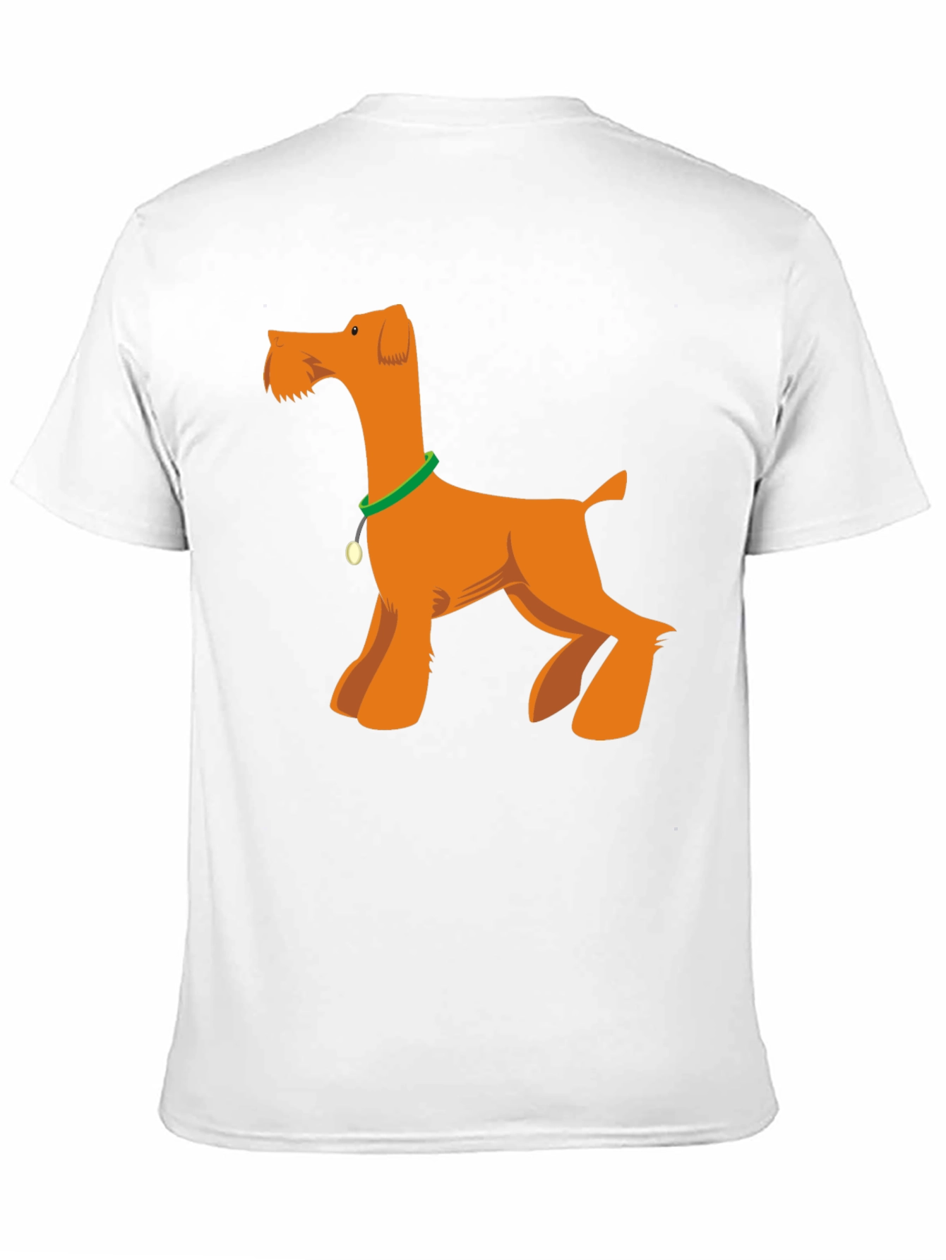 Cartoon Dog Graphic T-Shirt - Black