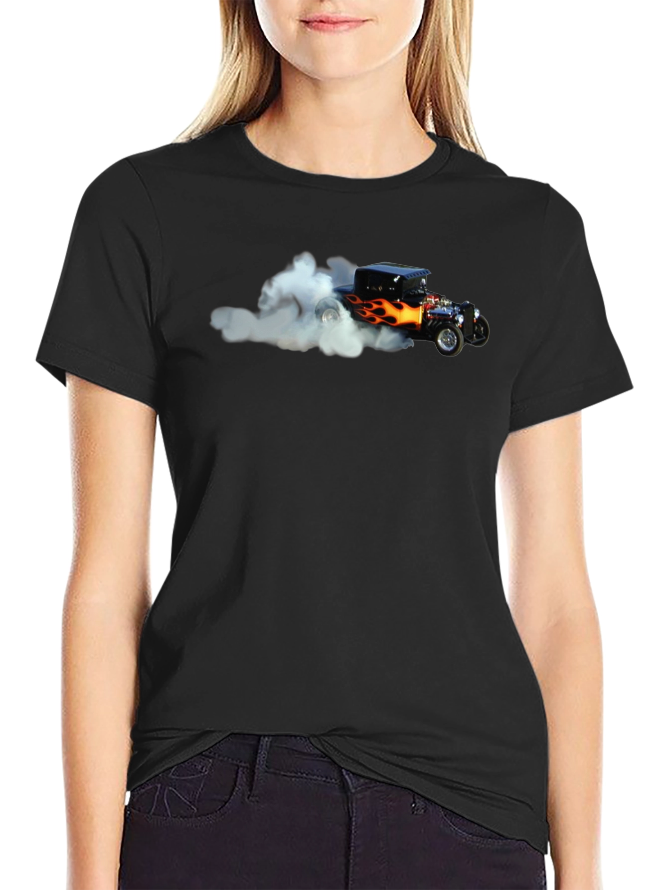 Hot Rod T-Shirt - Black - Car Graphic Tee